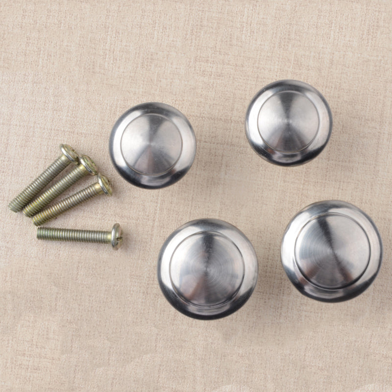 10pcs/lot Round Cabinet Pull Knobs Drawer Stainless Steel