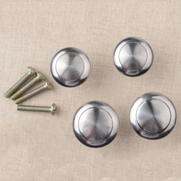 10pcs/lot Round Cabinet Pull Knobs Drawer Stainless Steel