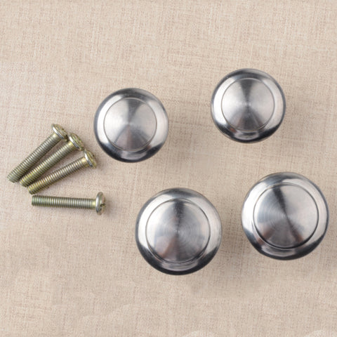 10pcs/lot Round Cabinet Pull Knobs Drawer Stainless Steel