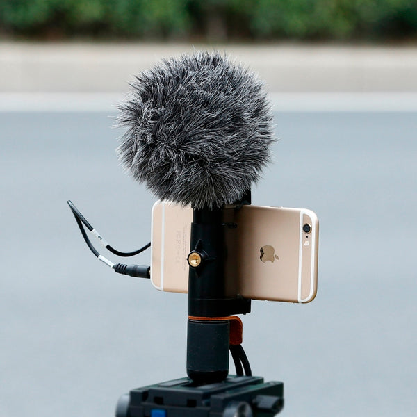 Tripod Mount with Cold Shoe Mount ,Video Handle Grip Strap microphone for smartphone video recording