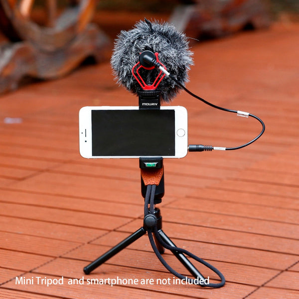 Tripod Mount with Cold Shoe Mount ,Video Handle Grip Strap microphone for smartphone video recording
